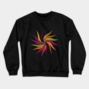 Colorful Swirl Abstract Art Crewneck Sweatshirt